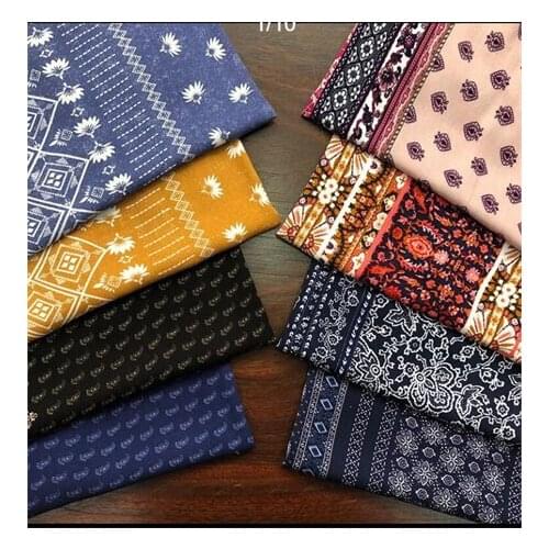 Rayon fabric dark floral printed fabric dress fabricLFCK080054