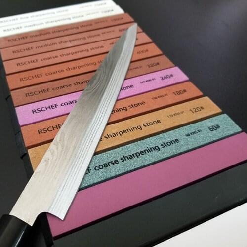 Knife Sharpener Sharpening Brand 120-3000 Grit Professional Stone Fixed Grinding Stone Whetstone Water For Kitchen Tools