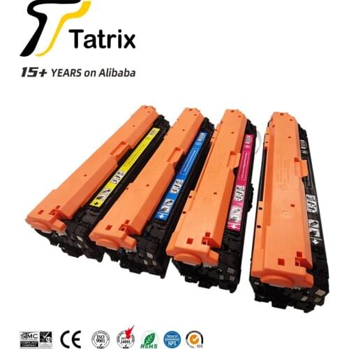 Tatrix 307A CE740A CE741A CE742A CE743A Premium Remanufactured Laser Color Toner Cartridge for HP Laserjet CP5225 Printer