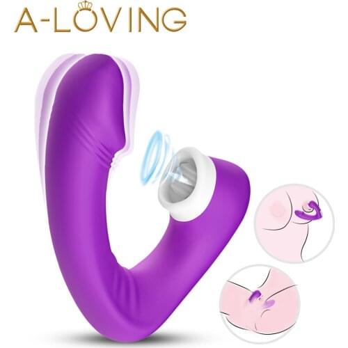 Vagina Sucking Vibrator Dildo Clitoral Sucking G Spot Stimulator Vibrating Sucker Oral Erotic Sex Toy for Women Sexual Wellness