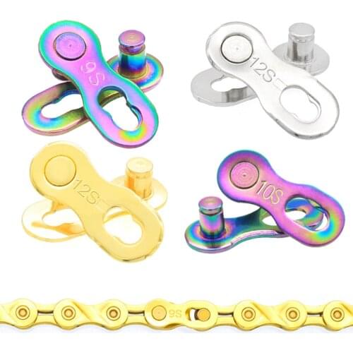 5 Pair Bicycle Chain Quick Link 6 7 8 9 10 11 12 Speed Connector Lock Road Bike Magic Buckle Master Bicycle Joint Cycling Parts