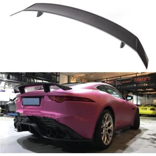High Quality GT STYLE REAL CARBON FIBER REAR WING TRUNK LIP SPOILER FOR Jaguar F-Type FType 2014-2021