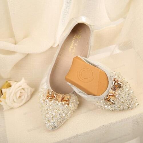 Ladies Dancing Shoes Butterfly Knot Pointed Toe Women Shoes Flat New String Bead Casual Ballet Flats Plus Size 43 Scarpe Donna