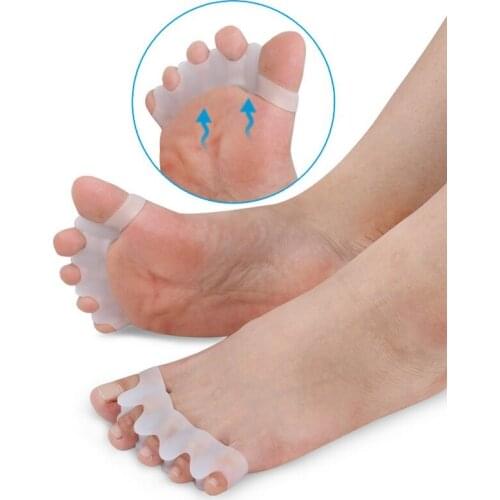 1 Pair Silicone Foot Care Gel Bunion Protector Toe Separators Straightener Spreader Correctors Hallux Valgus Correction