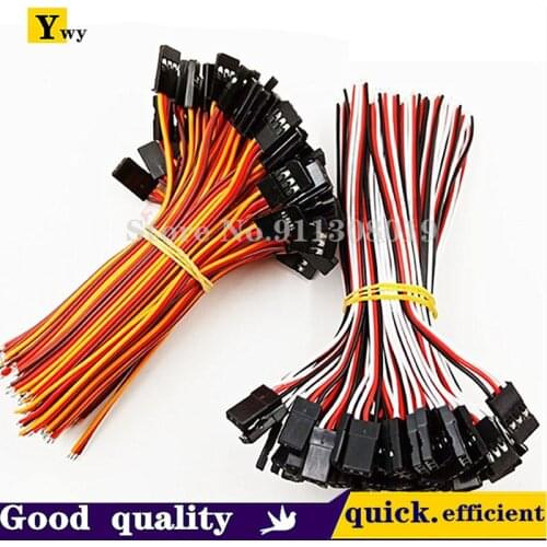 10pcs 100mm/150mm/200mm/300mm/500mm single head RC Servo Extension Cord Cable Wire Lead JR For Rc Helicopter Rc Drone 30AWG