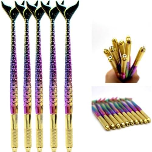 10 pcs Newest Mermaid Permanent Makeup 3D Microblading Needles Tattoo Manual Pen