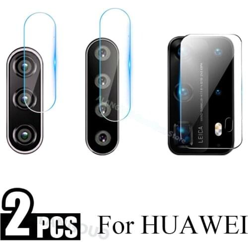 2PCS Camera Lens Glass For Huawei P20 P30 Lite P40 Pro Protective lens glass Screen Protector For Honor 9C 10i 20 lite 20s 30i