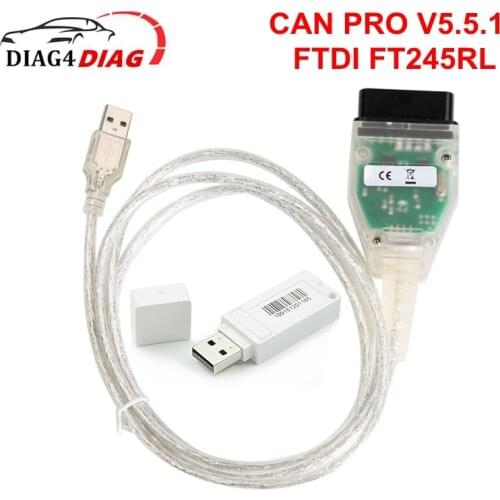 2020 for VAG CAN PRO V5.5.1 Support CAN BUS+UDS+K-Line VCP OBD2 Scanner with FTDI FT245RL Chip Dongle Car Diagnostic Interface