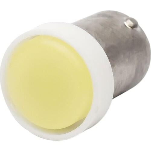 4PCS BA9S T4W Ceramic COB Pure White LED Car License Plate Light Door Lamp Blanc Plafonnier Plaques Veilleuses Interior Bulb