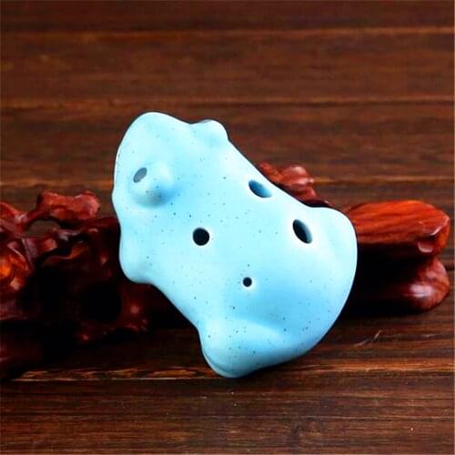 6 Holes Ocarina Cartoon Frog serie Ocarina Flute Wind Musical Instruments flute Zelda Ceramic Flauta for childen Toy ocarina