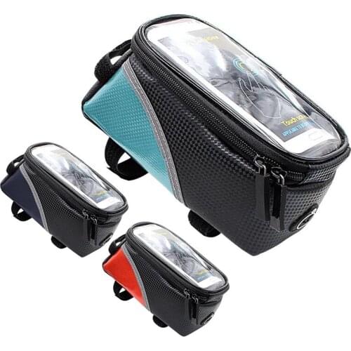7 Inch Bicycle Front Bag Rainproof Waterproof Mtb Bag Mobile Phone Case Cycling Top Tube Bag Bicycle Accessories
