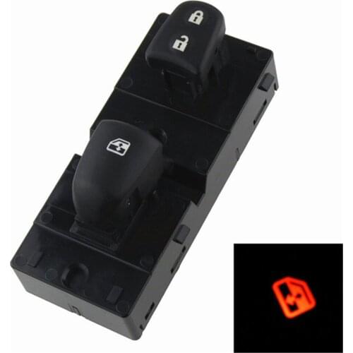 Car Accessories New Red Lamp Power Window Switch Button Control For Nissan Tiida 2011-2016 Altima Sylphy X-Trail Qashqai