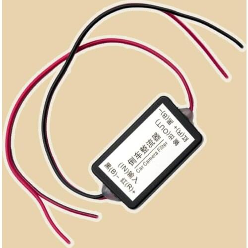 12V Power White Filters\ Reversing Rectifier Ballasts For Solve Rear View Camera Ripple Splash Screen Interference Relay