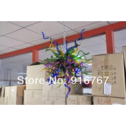 C45-Free Shipping Small Blown Glass Chandelier Art