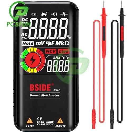 Digital Multimeter 3.5"LCD Color Display 9999 T-RMS DC AC Voltage Capacitor Ohm Diode Multimetro NCV Hz Live Wire Tester DMM