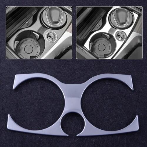 CITALL New ABS Chrome Plated Car Interior Water Cup Holder Position Panel Cover Trim Fit for BMW 5 Series G30 2017 2018