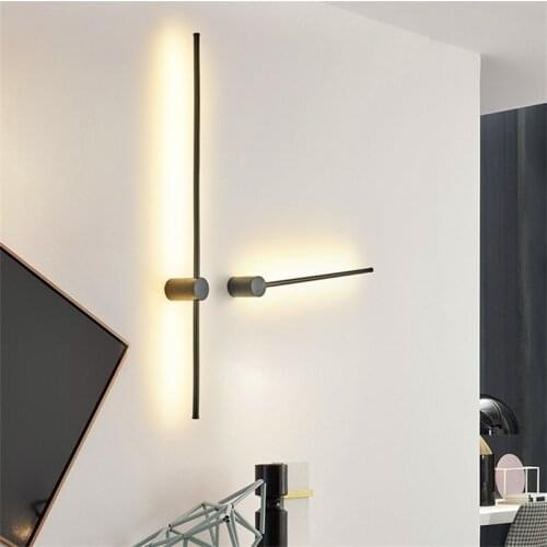 Nordic Minimalist Long Wall Lamp Modern Led Wall light Indoor Living Room bedroom LED Bedside Lamp Home Decor Lighting Fixtures