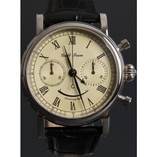 Mechanical Wristwatches Men Chronograph Watch Mens Seagull ST1905 Hand Wind Movement Stainless Steel Sapphire Stop Watch Luxury