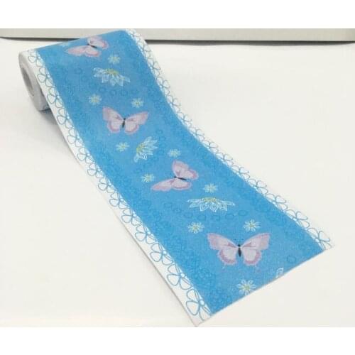 Cute Butterfly Floral Wallpaper Borders Kids Rooms Wall Decor Waist Line Stickers Kitchen Tile Baby Girl Room Sticker Ez067