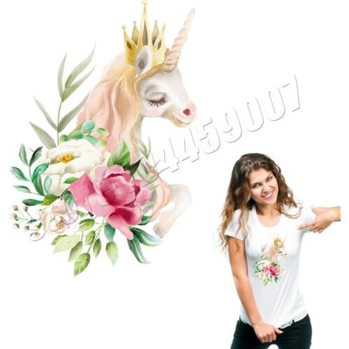 Unicorn Stickers On Clothes Boho Heat Transfer Washable Badges New Design Diy Accessory Clothing Patches