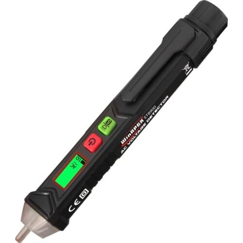 Non-contact Tester Pen Signal Intensity Display Sensitivity Adjustable Auto Live Line Detector Backlight and Auto Power Off