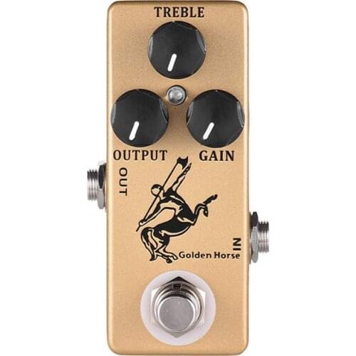 MOSKY Horse Guitar Effect Pedal Overdrive Guitar Pedal Full Metal Shell True Bypass Guitar Parts & Accessories Gold