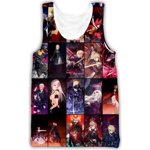 Xinchenyuan New Men/Women 3D Printed Anime Cartoon Character Casual Vest Fashion Streetwear Men Loose Sporting Tank Top D29