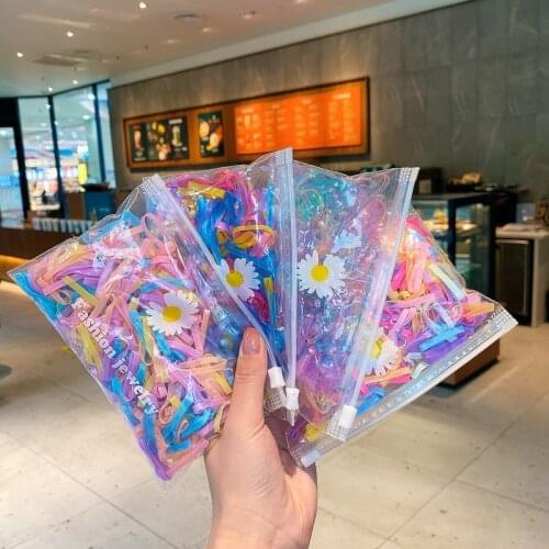 350Pcs/Pack Colorful Small Disposable Hair Bands Cute Girls Elastic Rubber Band Scrunchie Ponytail Holder Gum Hair Accessories