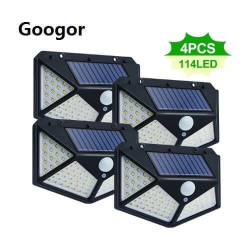 COB LED Solar Wall Light PIR Motion Sensor Floodlight Waterproof Outdoor Garden Lamp for Garden Décor Pathway Street Solar Lamp