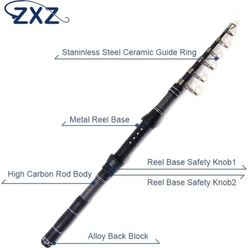ZXZ Fishing Rod 99% Carbon Feeder Rod 1.8m/2.1m/2.4m/2.7m/3m Lure Fishing Stick Fishing Tackle 6,7,8,9,10Section Fishing Rod