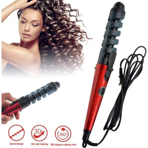 Electric Hair Curler Professional Spiral Curling Iron Wand Curl Styler Hair Waver Crimper Styling Tools Hair Iron Corrugation