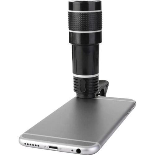 Universal 20X Zoom Telephoto Lens External Mobile Phone Camera Lens with Clip for Viewing Travel Phones Accessory