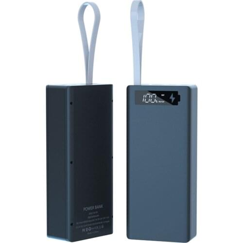 USB Detachable LCD Display DIY 16 x 18650 Battery Case Power Bank Shell Charger Box Black 5V 2A Plastic Welding Tool Kits