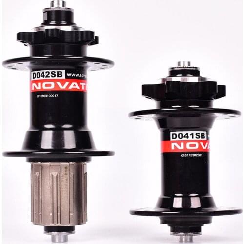 Novatec hub D041SB D042SB disc card brake MTB mountain bike hub bearing bicycle hubs 28 32 36 Holes red black 8/9/10/11speed