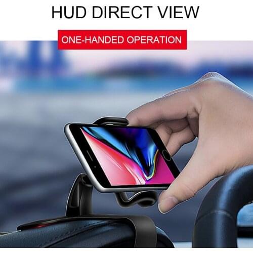 Tancredy 360 Rotary Car Mobile Phone Holder Universal Car Dashboard GPS Mount Display Clip Stand in Car Phone For iphone Xiaomi