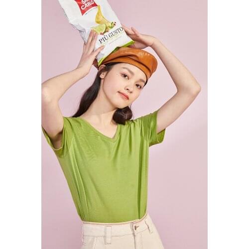 2020 Women Short Sleeve mint Shirt Top Garment