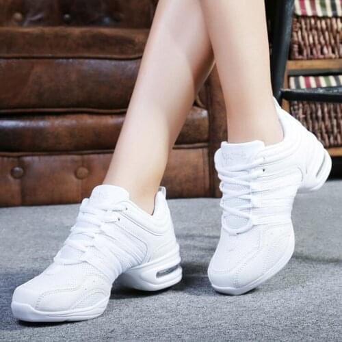 Women Black Red Gold White Dance Shoes Jazz Hip Hop Sneakers For Woman Platform Dancing Ladies Fitness