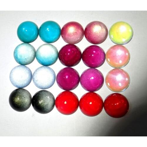 14m natural Quartz crystal cabochon Color Change by Temperature Beads pendant For Diy Jewelry Making Bracelet Accessories 50pc
