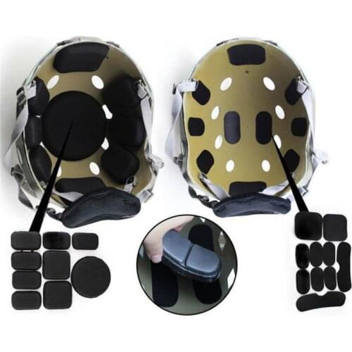 19 Pcs/set Combat Paintball Airsoft Tactical Military Helmet Pads Sports Safety Hunting Helmet Protective Pads