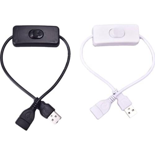 28cm USB Cable with Switch ON/OFF Cable Extension Toggle for USB Lamp USB Fan