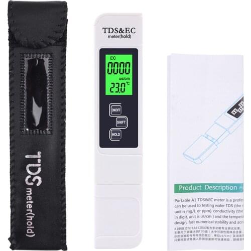 3-in-1 Multifunctional Water Quality Detector Portable TDS Pen Tester EC Meter Accurate Water Quality Measurement Tool