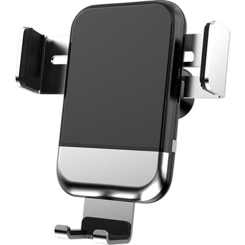 50 pcs Auto Clamping Wireless Car Charger Air Vent Holder 360 Rotation Charging Mount Bracket For iphone Samsung Huawei