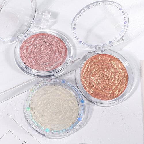 6 Color Highlighter Powder Facial Bronzers Glitter Palette Face Contour Glow Shimmer Blush Powder Highlight Cosmetics