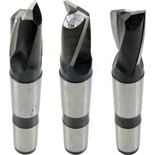 White steel morse MT2 MT3 MT4 Taper Shank keyway 2flute milling cutter for CNC machine mill