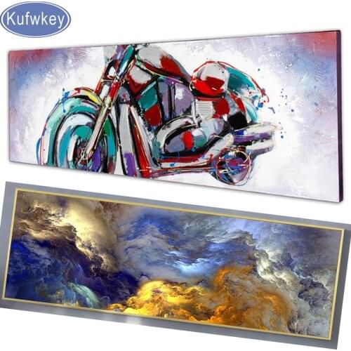 Large diamond embroidery abstract art 3d mosaic Diamond Embroidery full round square diamond pictures motorcycle living decor