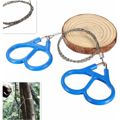 Outdoor Camping Hiking Steel Wire Chainsaw Hand Rope Chain Saw Portable Manual Emergency Survival Gear Practical Travel Tool Kit