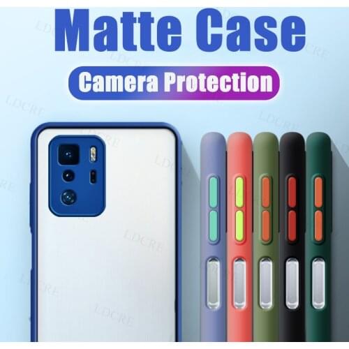 For Xiaomi Poco X3 GT Case Armor Bumper Frame Matte Camera Protective Case For Xiaomi Poco X3 GT Cover For Xiaomi Poco X3 GT