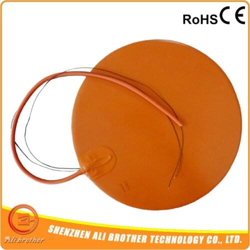 Dia 400mm, 800W@110V, w/ 3M PSA & NTC 100K Thermistor, Round Silicone Heater Pad, 3D Printer Heater,Heatbed