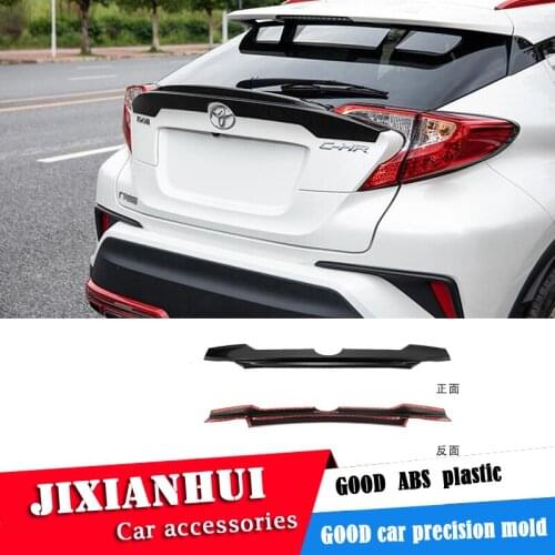 For CHR C-HR Roof Spoiler 2018-2019 Toyota CHR C-HR Roof Spoiler DYTF ABS Material Car Rear Wing Primer Color Rear Spoiler