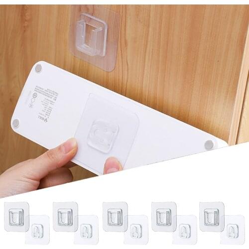 Double-Sided Adhesive Wall Hooks Multi-Purpose Hooks For Kitchen Bathroom Living Room Bedroom Wall Mounted Storage Hooks